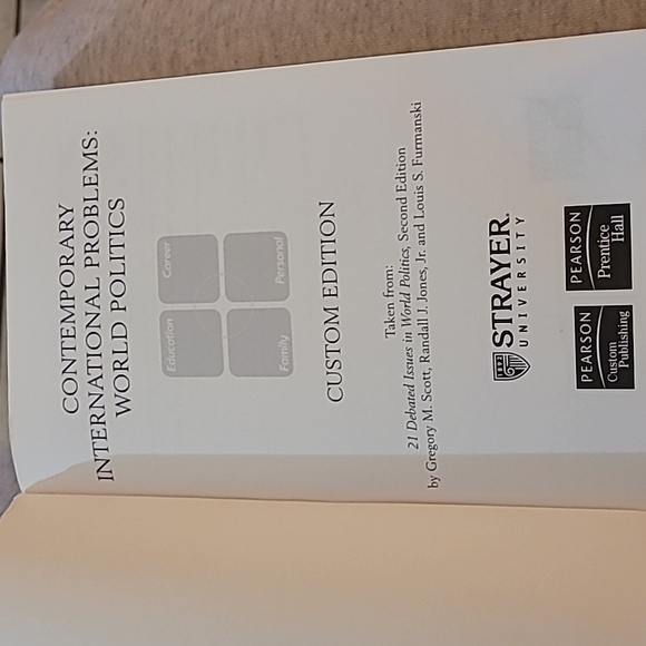 Contemporary international problems world politics paperback Book custom edition - Picture 5 of 16